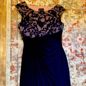 Formal navy blue dress